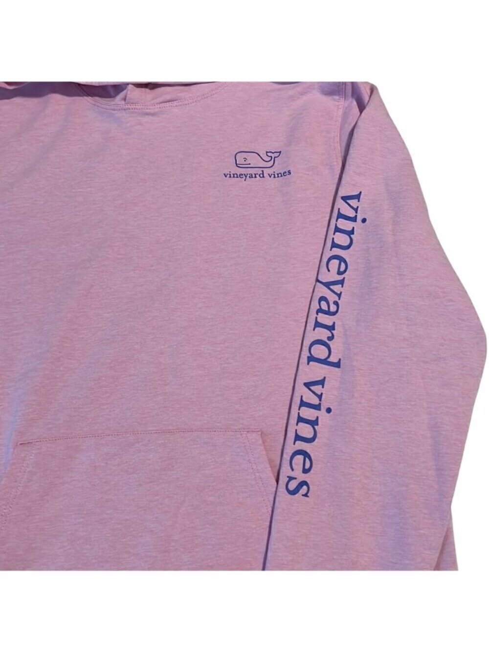 Vineyard Vines Whale Pink Hoodie Kangaroo Pocket Hoodie Sweatshirt Kids Size XL